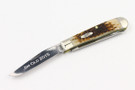 Case Trapper CV Amber Bone Pocket Knife