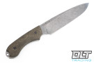 Bradford Guardian 6 3V - 3D OD Micarta - Saber Grind - Stonewash Finish