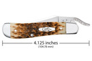 Case Russlock Amber Bone Pocket Knife