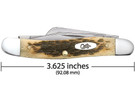 Case Medium Stockman CV Amber Bone Knife