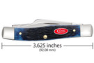 Case Medium Stockman Navy Blue Bone Pocket Knife