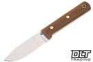 LT Wright Maverick Scout A2 - Flat Ground - Natural Micarta - Matte Finish