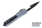 Microtech 120-1GY Ultratech D/E - Grey Handle - Contoured - Black Blade