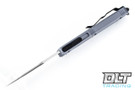 Microtech 120-1GY Ultratech D/E - Grey Handle - Contoured - Black Blade