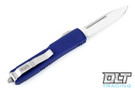 Microtech 121-4PU Ultratech S/E - Purple Handle - Contoured - Satin Blade