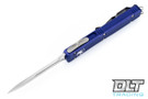 Microtech 121-4PU Ultratech S/E - Purple Handle - Contoured - Satin Blade