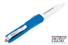 Microtech 121-4BL Ultratech S/E - Blue Handle - Satin Blade