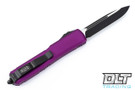 Microtech 121-1VI Ultratech S/E - Violet Handle  - Contoured - Black Blade