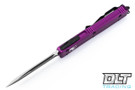 Microtech 121-1VI Ultratech S/E - Violet Handle  - Contoured - Black Blade