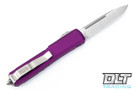 Microtech 121-4VI Ultratech S/E - Violet Handle  - Contoured - Satin Blade