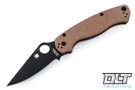 Spyderco Paramilitary 2 Earth Brown G-10 - Black S35VN Blade