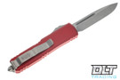 Microtech 231-10RD UTX-85 S/E - Red Handle  - Stonewash Blade