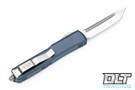 Microtech 123-4GY Ultratech T/E - Gray Handle  - Contoured - Satin Blade
