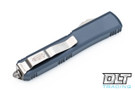 Microtech 123-4GY Ultratech T/E - Gray Handle  - Contoured - Satin Blade