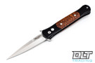 Pro-Tech Don - Black Handle - Snakewood Inlay - Satin Blade