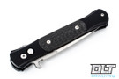 Pro-Tech Don - Black Handle - Carbon Fiber Inlay - Satin Blade
