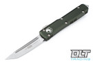 Microtech 123-10OD Ultratech T/E - Green Handle  - Stonewash Blade