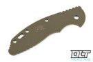 Hinderer 3.5" XM-18 Textured OD Green G-10 Scale - Back