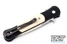 Pro-Tech Don - Black Handle - Ivory Micarta Inlay - Satin Blade