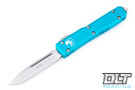 Microtech 121-10TQ Ultratech S/E - Turquoise Handle  - Stonewashed Blade