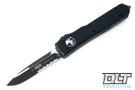 Microtech 121-2T Ultratech S/E Tactical - Black Handle  - Black Blade
