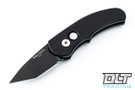Pro-Tech Runt J4 Tanto - Black Handle - Black Blade