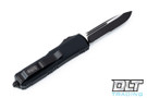 Microtech 231-2T UTX-85 S/E - Black Handle  - Partial Serrations - Black Blade