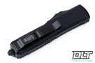 Microtech 231-2T UTX-85 S/E - Black Handle  - Partial Serrations - Black Blade