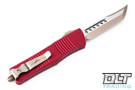 Microtech 619-13RD Troodon Hellhound - Red Handle  - Bronze Blade