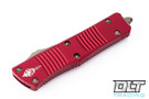 Microtech 619-13RD Troodon Hellhound - Red Handle  - Bronze Blade