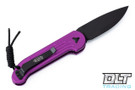 Microtech 135-1VI LUDT - Violet Handle  - Black Blade
