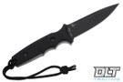 Spartan Blades Harsey Tactical Trout - Black Blade - Black Kydex