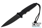 Spartan Blades Harsey Tactical Trout - Black Blade - Black Kydex