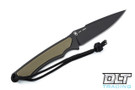 Spartan Blades Phrike - Black Blade - Green G-10