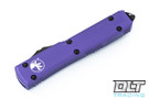Microtech 122-1PU Ultratech D/E - Purple Handle  - Black Blade