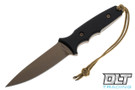 Spartan Blades Harsey Tactical Trout - FDE Finish - Black Handle - Black Sheath