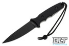 Spartan Blades Harsey Tactical Trout - Black MagnaCut Blade - Black Handle - Black Sheath
