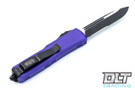Microtech 231-2PU UTX-85 S/E - Purple Handle  - Partial Serrations - Black Blade