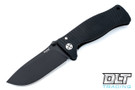 LionSteel SR-1A - Black Aluminum - Black Blade