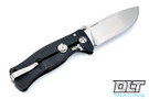 LionSteel SR-1A - Black Aluminum - Satin Blade