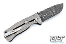 LionSteel SR-2 Mini - Damascus Blade - Titanium