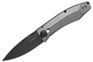 Kershaw Innuendo 3440 with 3.3" 8Cr13MoV blade, titanium carbo-nitride coating, stainless steel handle, and Les George automotive-inspired design.