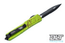 Microtech 122-2Z Ultratech D/E - Zombietech Handle  - Partial Serrations - Black Blade