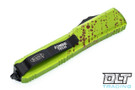 Microtech 122-2Z Ultratech D/E - Zombietech Handle  - Partial Serrations - Black Blade