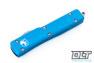 Microtech 149-4BL UTX-70 T/E - Blue Handle  - Satin Blade