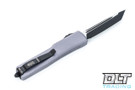 Microtech 149-1GY UTX-70 T/E - Gray Handle  - Black Blade
