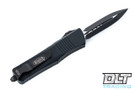 Microtech 138-1T Troodon D/E - Black Handle  - Black Blade