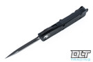 Microtech 138-1T Troodon D/E - Black Handle  - Black Blade