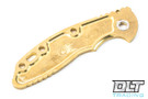 Hinderer 3.5" XM-18 Textured Brass Scale - Back