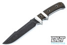 Oxus - Blackwash Blade - OD Green Micarta - Black Liners - Stainless Bolster